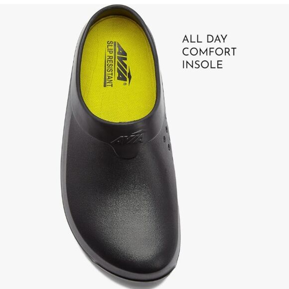 Avia Flame Slip Resistant Clogs for Women, Slip On Work Shoes Size 8 - Picture 5 of 13